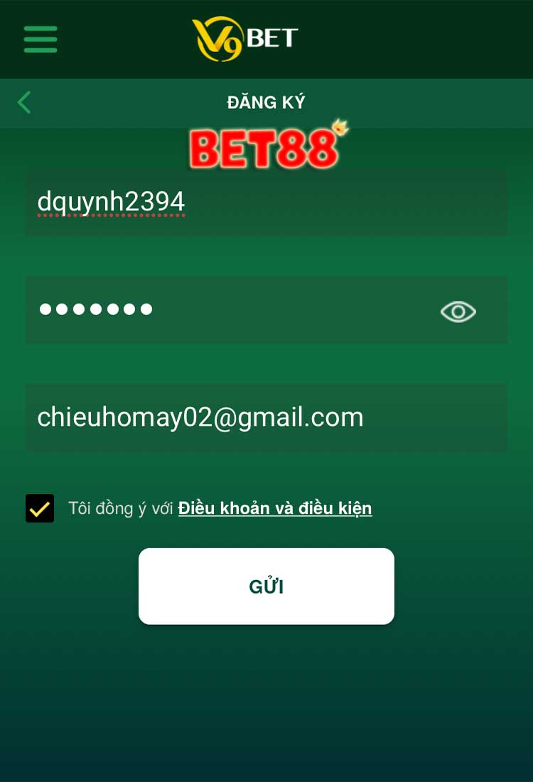 đăng ký v9bet mobile