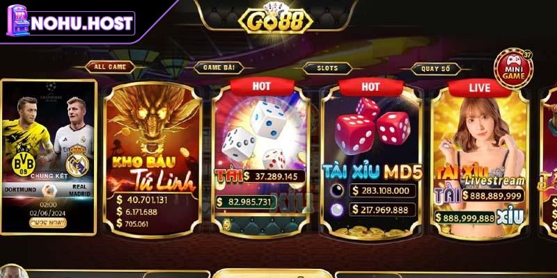 Go88 – Khám Phá Thế Giới Jackpot Khủng Và Vòng Quay Thần Tài 1 Tổng quan về sảnh nổ hũ Go88