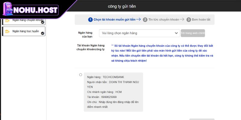 Những lưu ý quan trọng khi thực hiện giao dịch tại NOHU