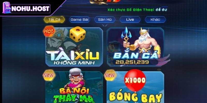 Tổng quan sảnh nổ hũ Vip79
