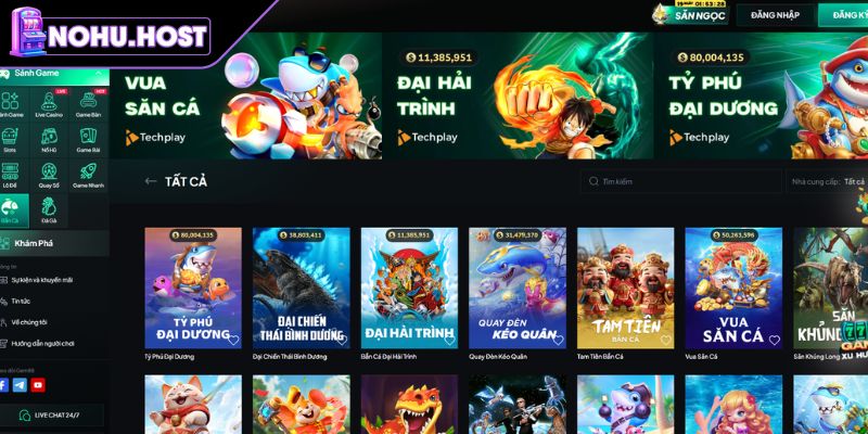 Sảnh Bắn cá trực tuyến